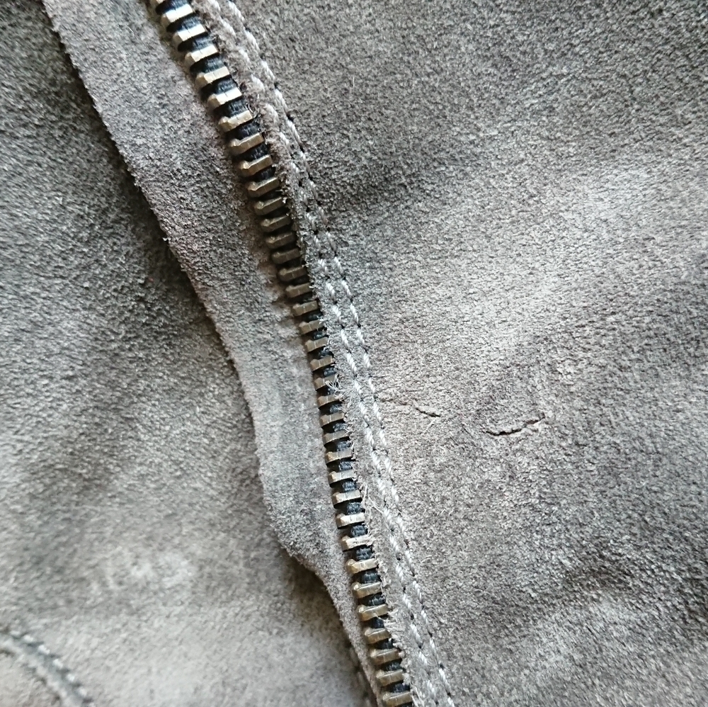 J. Crew Made In Italy Grey Suede Tall Riding Boots size 7.5 - Picture 16 of 16